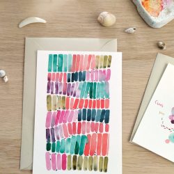 Carte lignes ondulantes